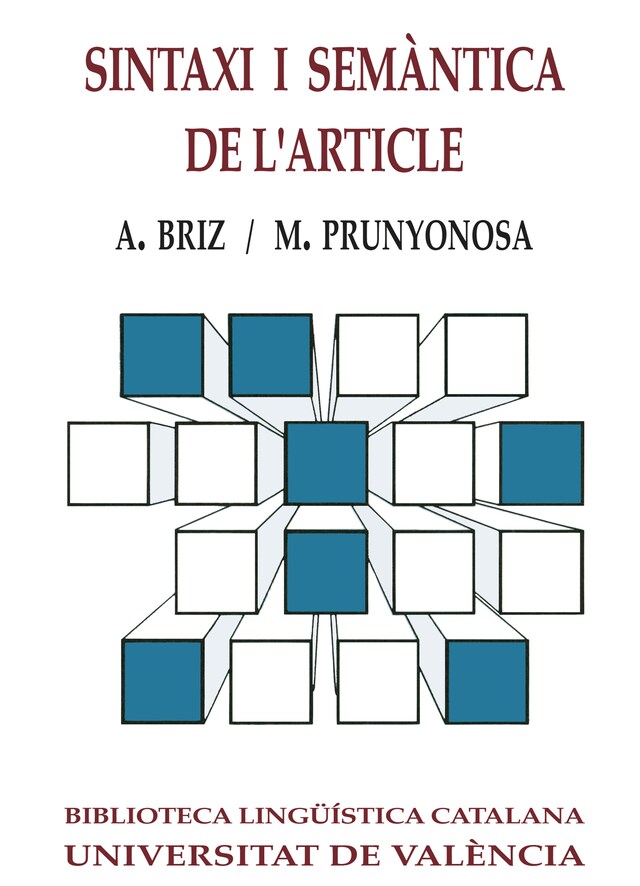 Kirjankansi teokselle Sintaxi i semàntica de l'article (2a ed.)