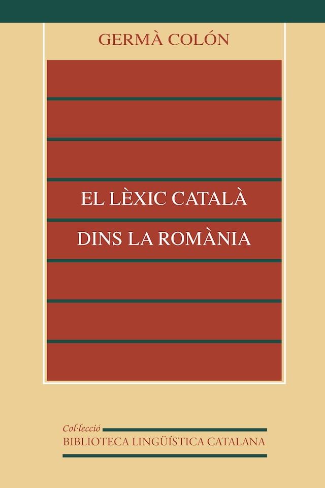 Boekomslag van El lèxic català dins la Romània