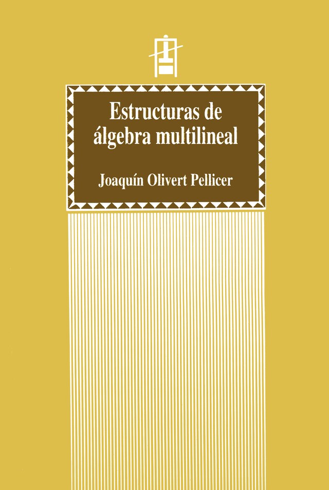 Kirjankansi teokselle Estructuras de álgebra multilineal