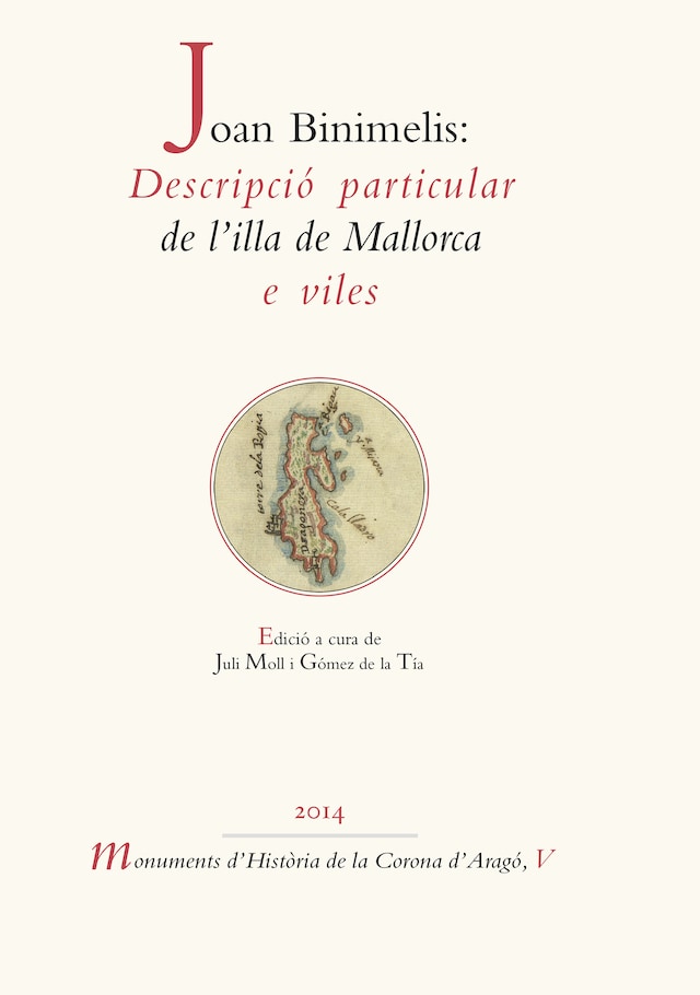 Boekomslag van Joan Binimelis: Descripció particular de l'illa de Mallorca e viles