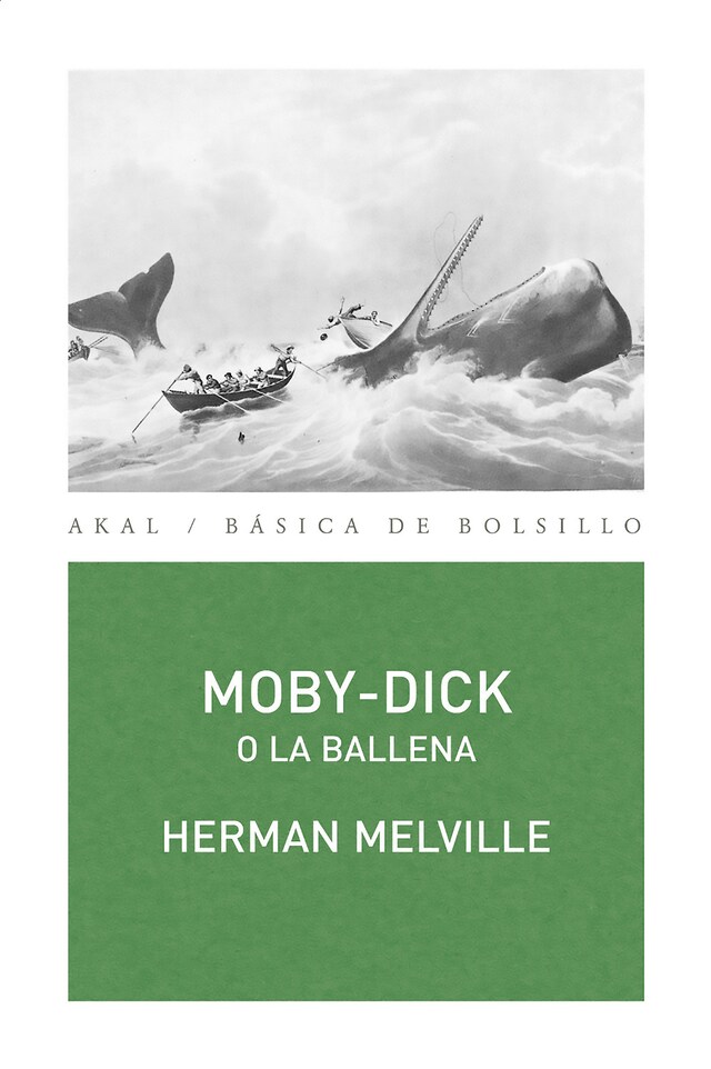 Kirjankansi teokselle Moby-Dick o la ballena