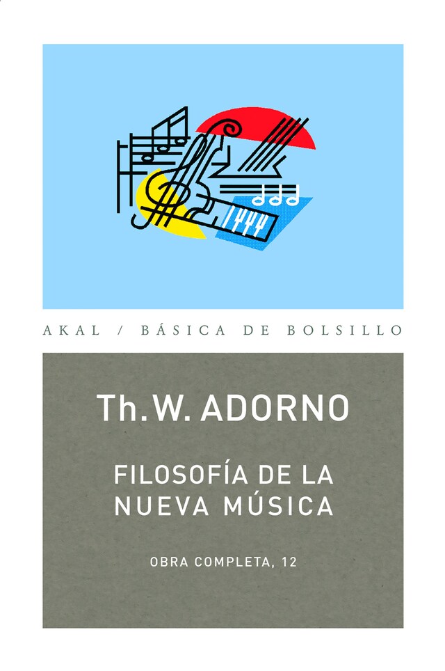 Book cover for Filosofía de la nueva música