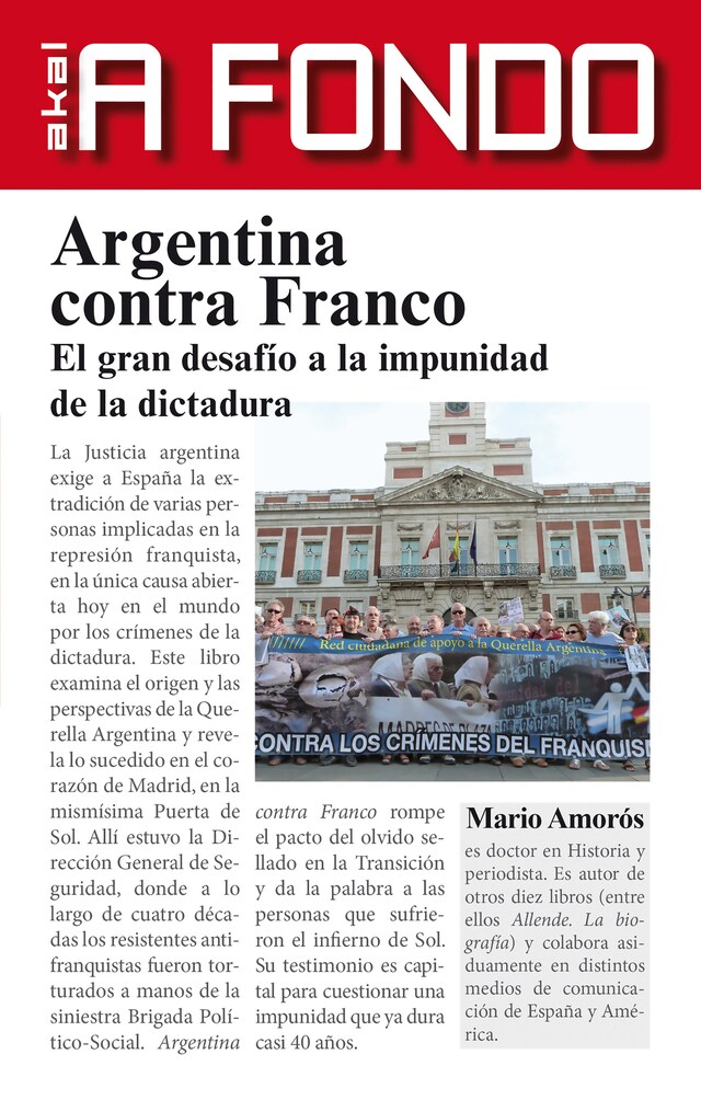 Copertina del libro per Argentina contra Franco