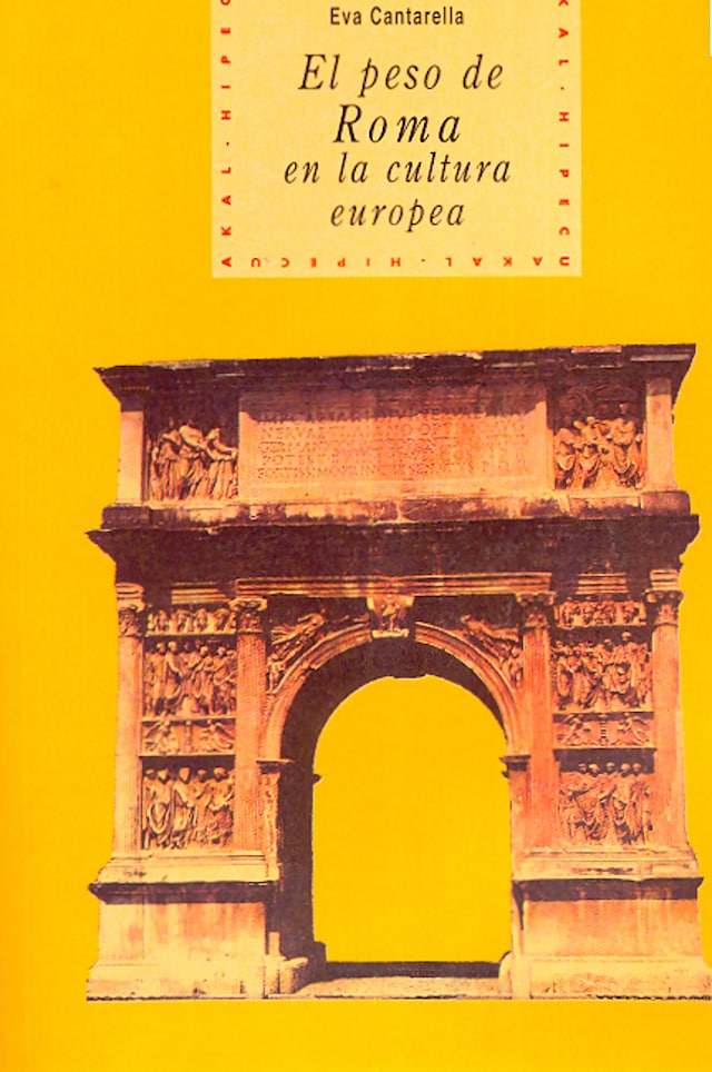 Portada de libro para El peso de Roma en la cultura europea