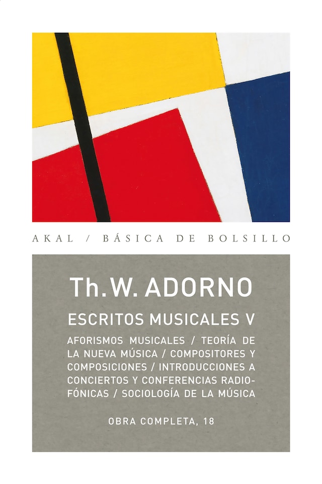 Portada de libro para Escritos musicales V