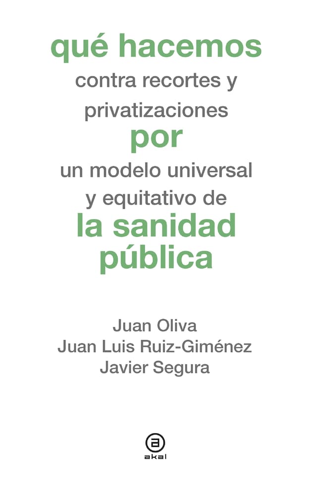 Okładka książki dla Qué hacemos por la sanidad pública