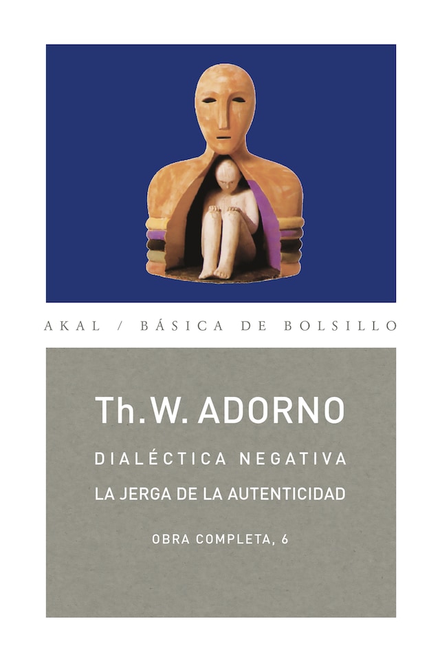 Book cover for Dialéctica negativa. La jerga de la autenticidad