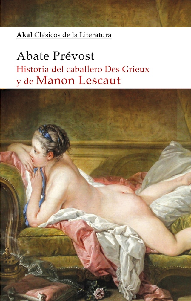 Book cover for Historia del caballero Des Grieux y de Manon Lescaut