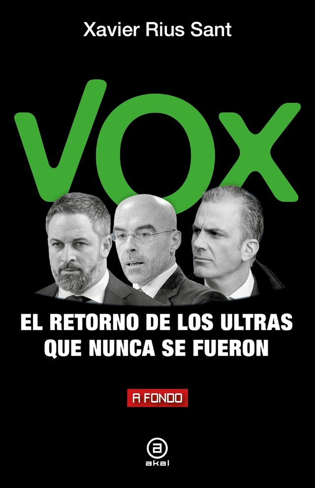 Copertina del libro per Vox, el retorno de los ultras que nunca se fueron