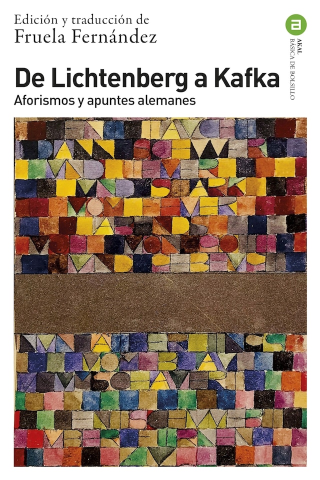 Book cover for De Lichtenberg a Kafka