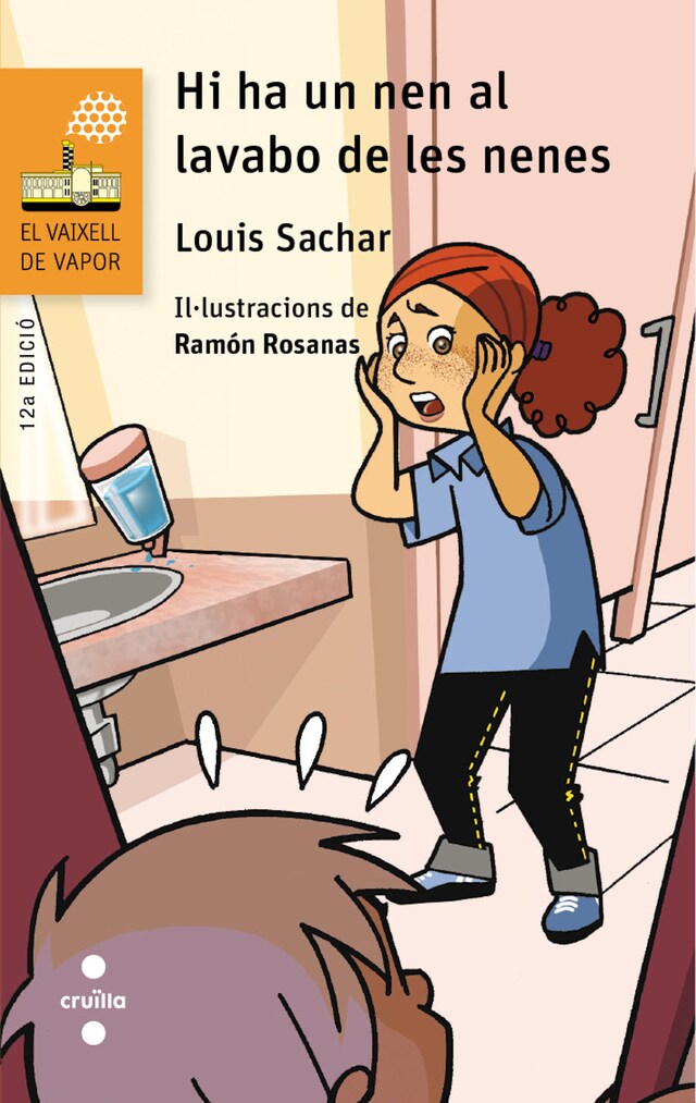 Portada de libro para Hi ha un nen al lavabo de les nenes