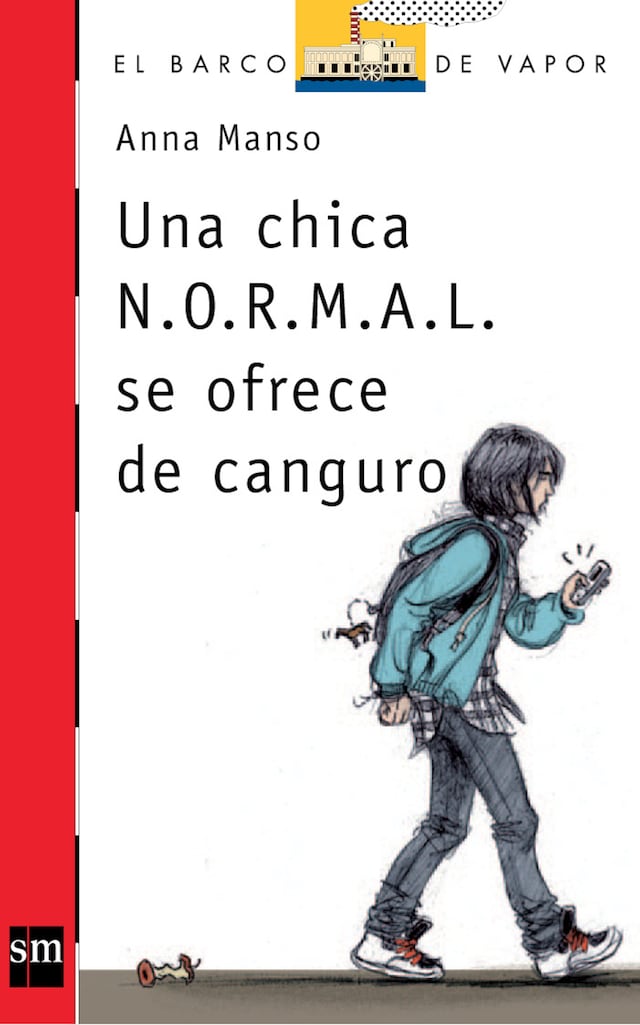 Portada de libro para Una chica N.O.R.M.A.L. se ofrece de canguro