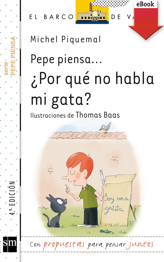 Couverture de livre pour Pepe piensa... ¿Por qué no habla mi gata?