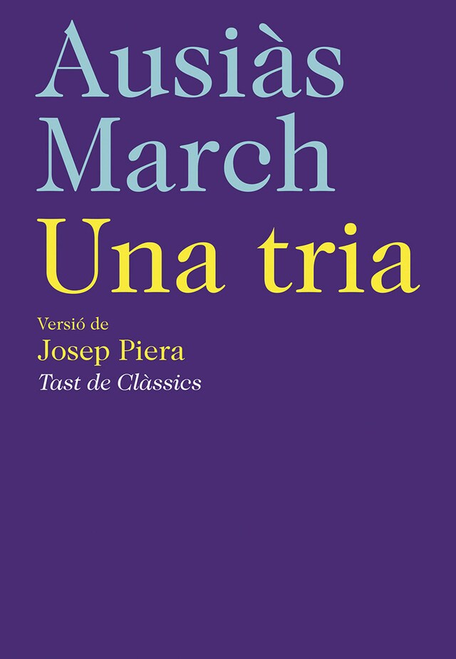 Book cover for Una tria