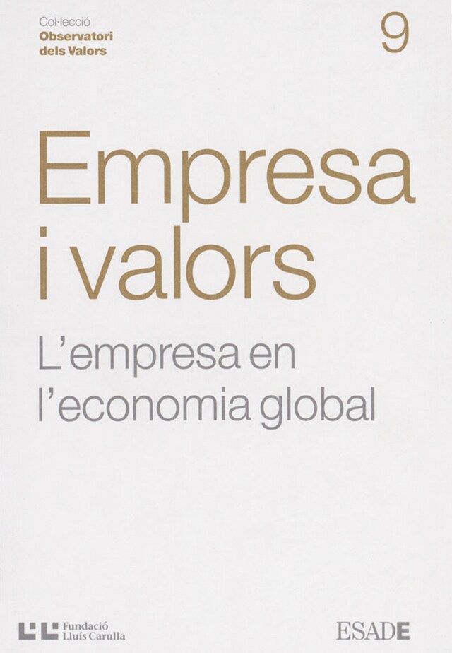 Couverture de livre pour Empresa i valors