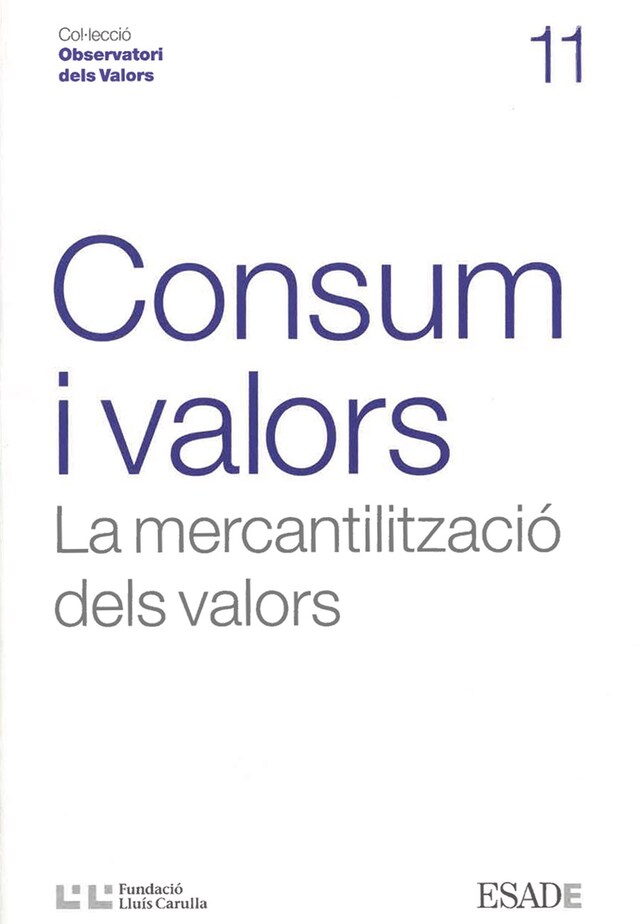 Book cover for Consum i valors