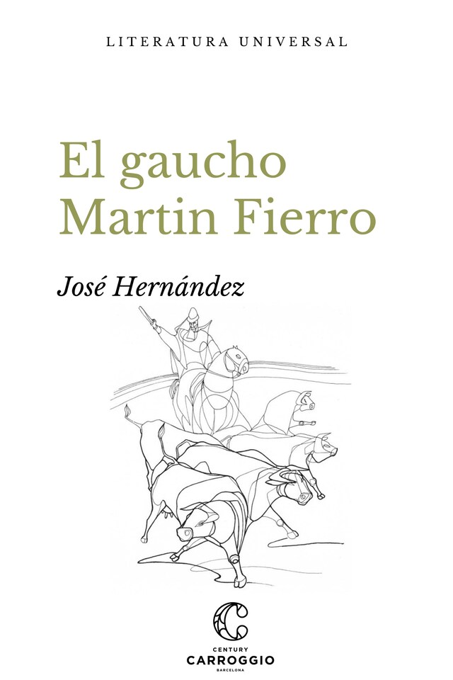 Copertina del libro per El gaucho Martin Fierro