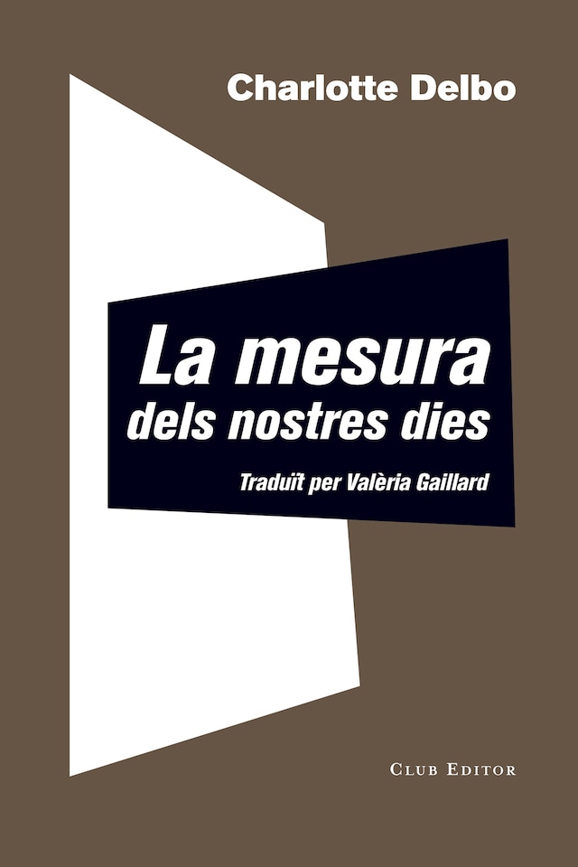 Buchcover für La mesura dels nostres dies