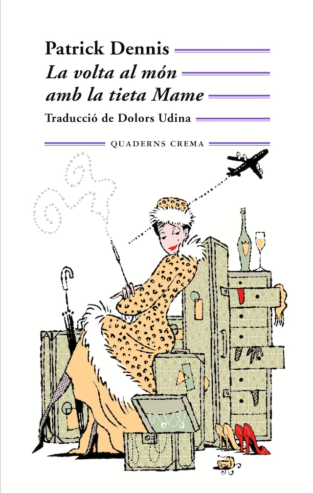 Book cover for La volta al món amb la tieta Mame