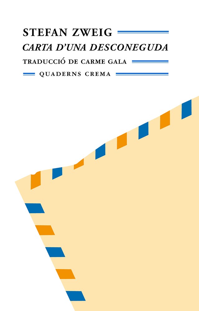 Book cover for Carta d'una desconeguda