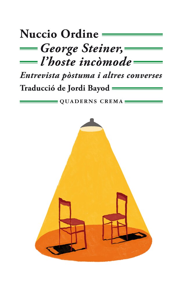Book cover for George Steiner, l'hoste incòmode