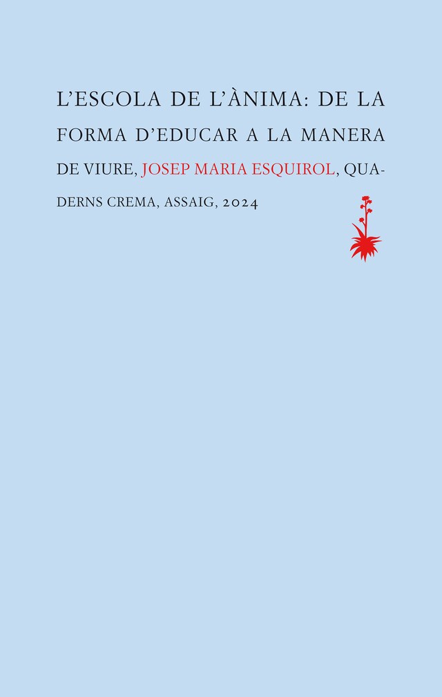 Book cover for L'escola de l'ànima