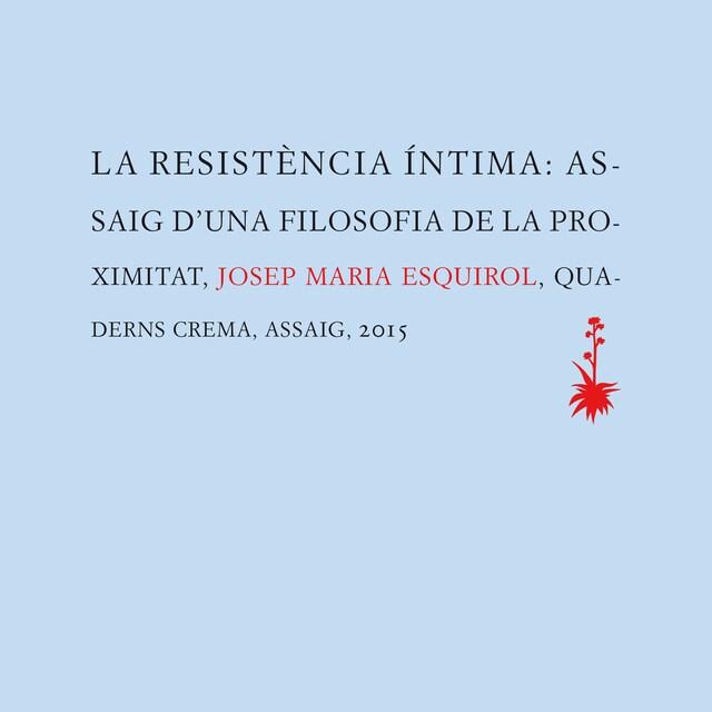 Book cover for La resistència íntima