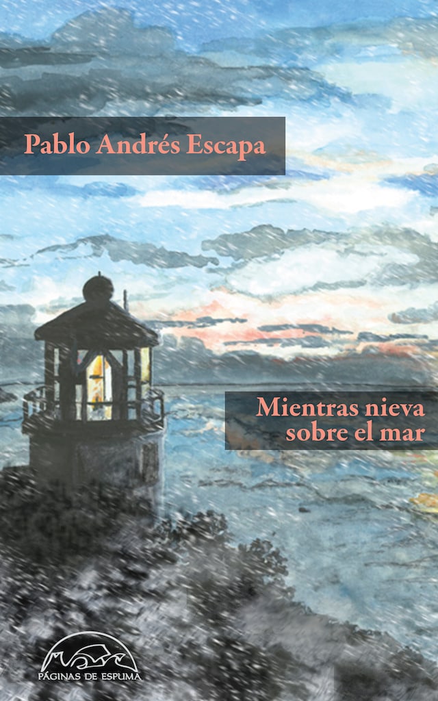 Book cover for Mientras nieva sobre el mar