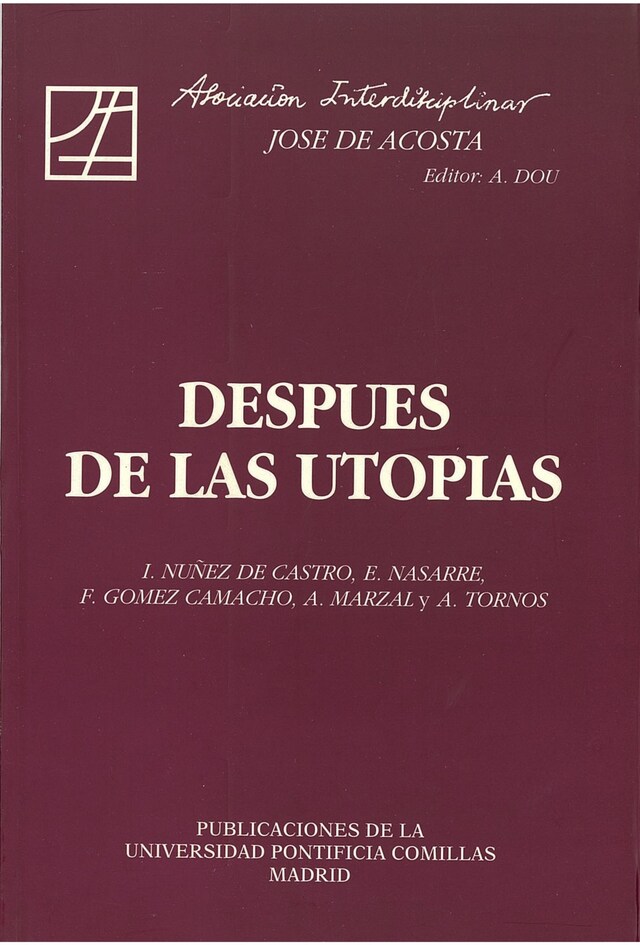 Boekomslag van Después de las Utopías