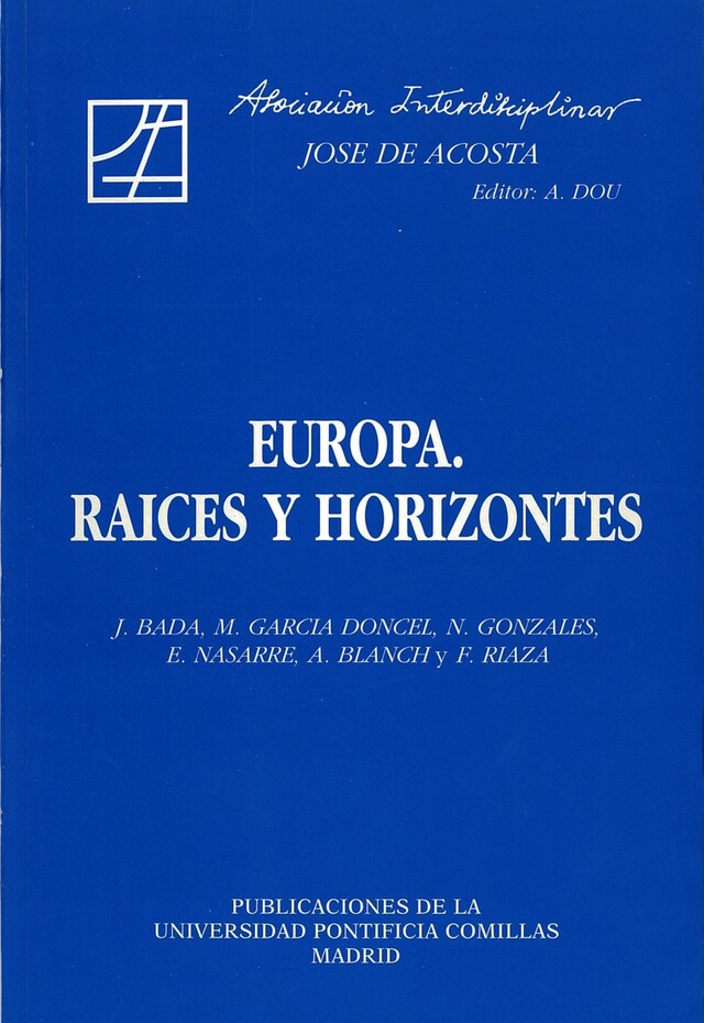 Copertina del libro per Europa. Raíces y horizontes