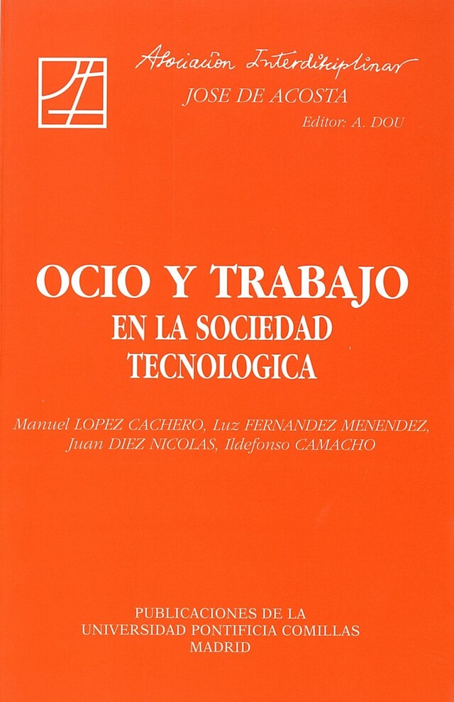 Buchcover für Ocio y trabajo en la sociedad tecnológica