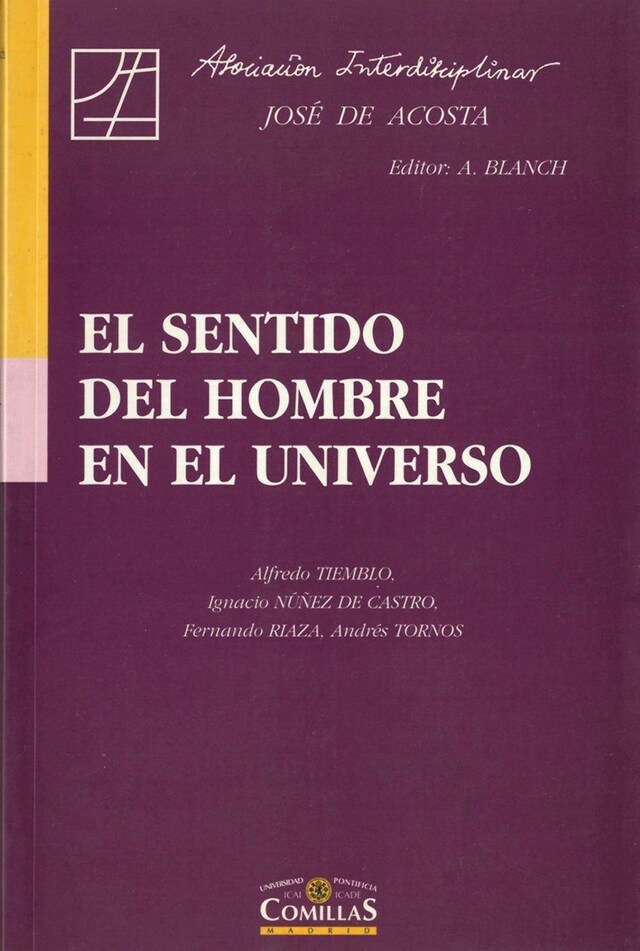 Boekomslag van El sentido del hombre en el Universo