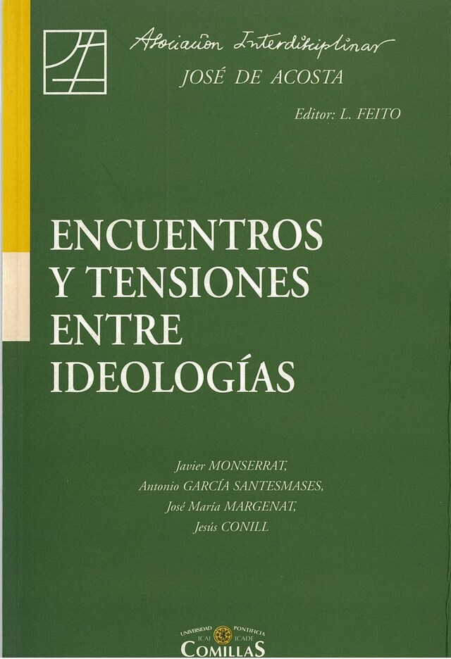 Kirjankansi teokselle Encuentros y tensiones entre ideologías