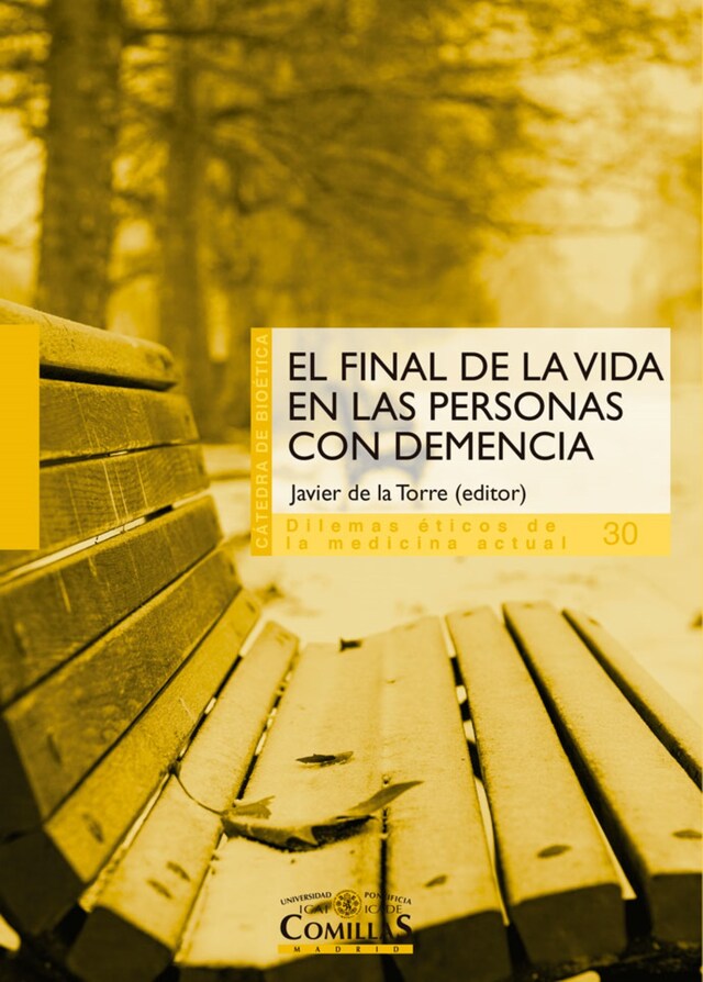 Portada de libro para El final de la vida en personas con demencia