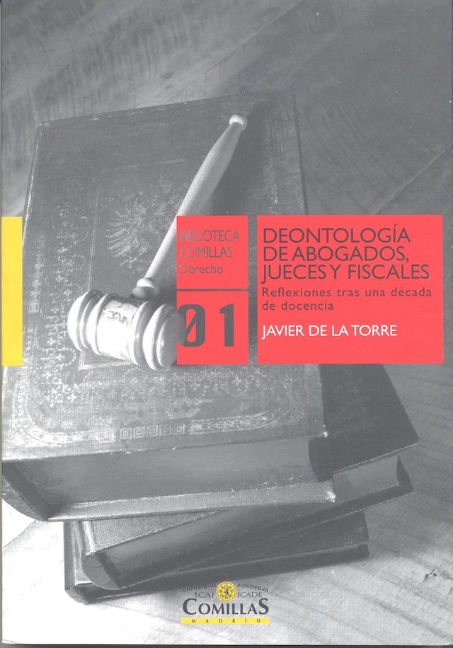 Kirjankansi teokselle Deontología de abogados, jueces y fiscales