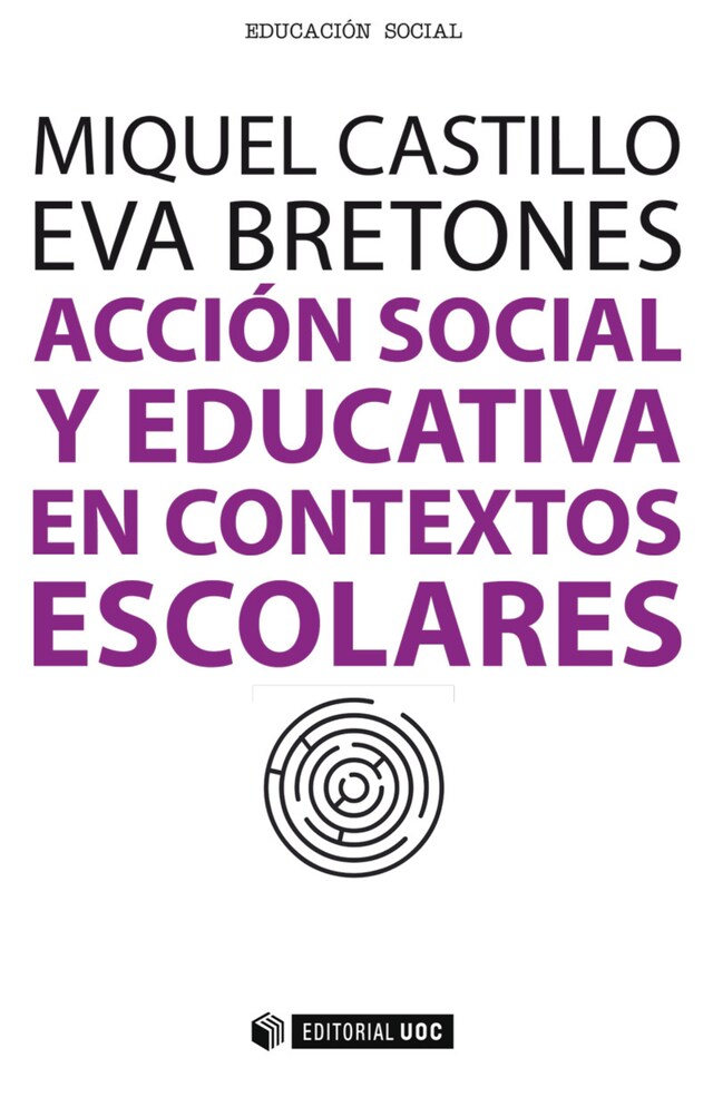 Kirjankansi teokselle Acción social y educativa en contextos escolares