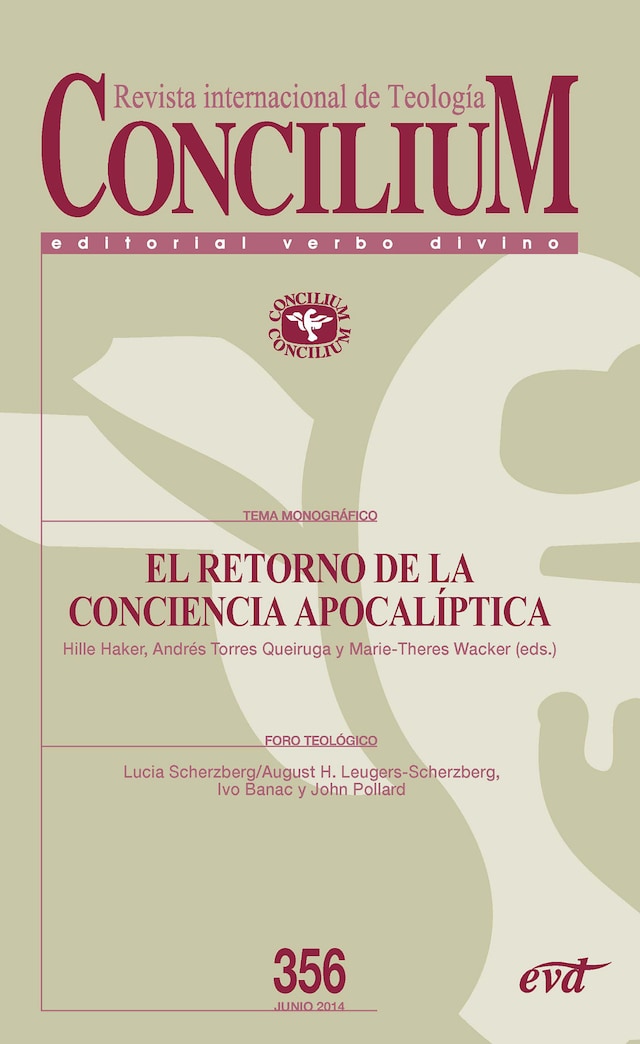 Kirjankansi teokselle El retorno de la conciencia apocalíptica. Concilim 356