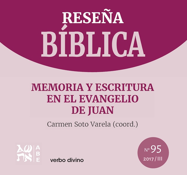 Portada de libro para Memoria y escritura en el evangelio de Juan