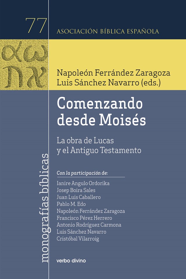 Book cover for Comenzando desde Moisés