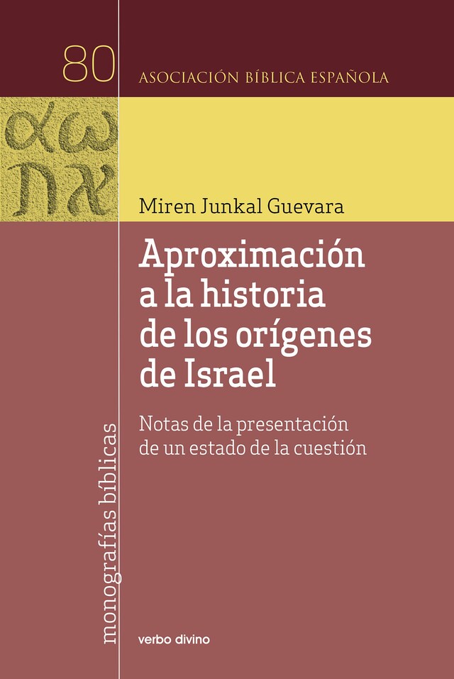 Boekomslag van Aproximación a la historia de los orígenes de Israel