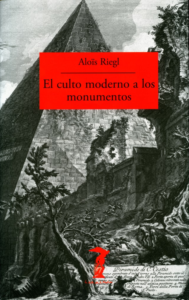 Copertina del libro per El culto moderno a los monumentos