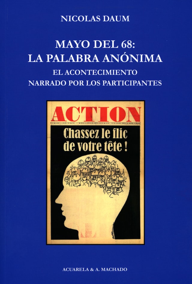 Kirjankansi teokselle Mayo del 68: la palabra anónima