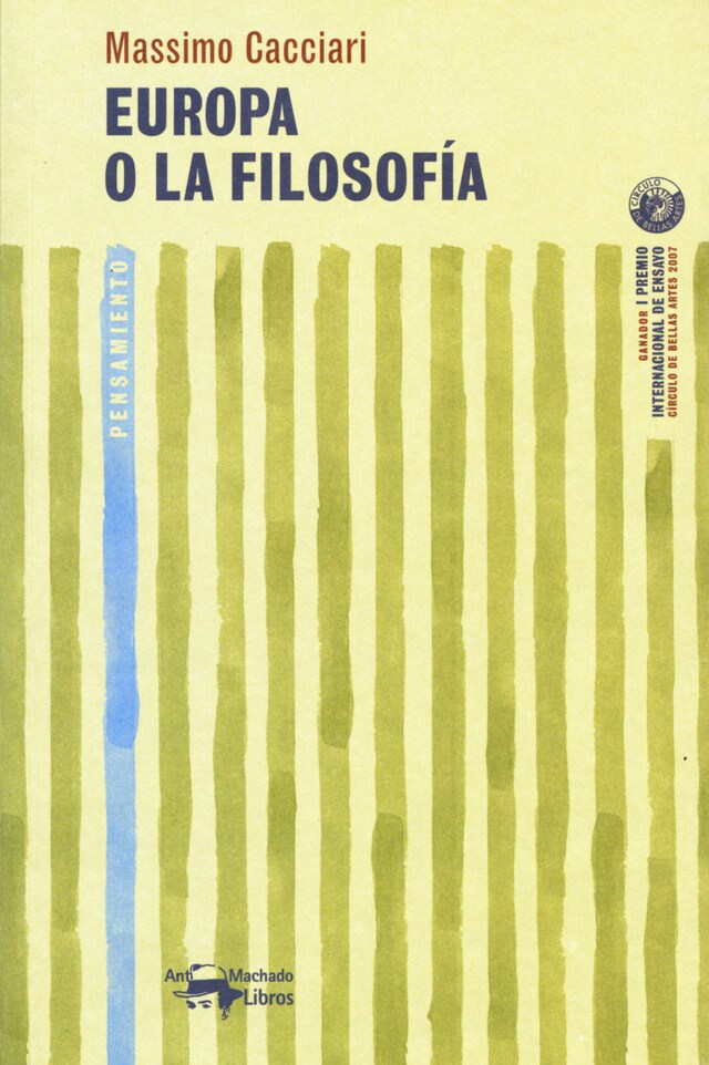 Portada de libro para Europa o la filosofía