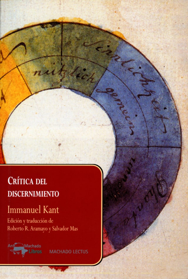 Portada de libro para Crítica del discernimiento