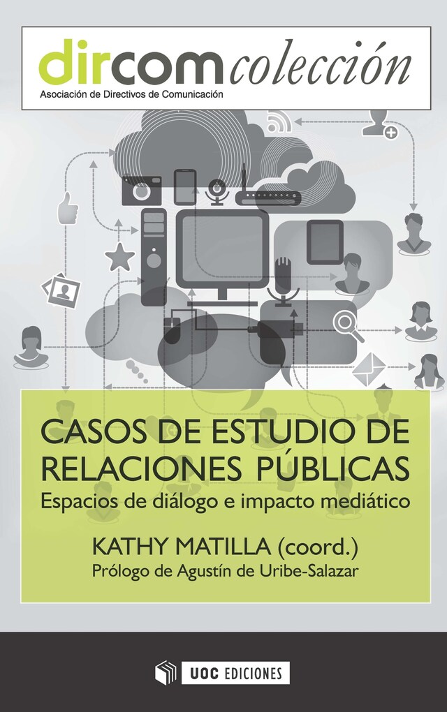 Couverture de livre pour Casos de estudio de relaciones públicas