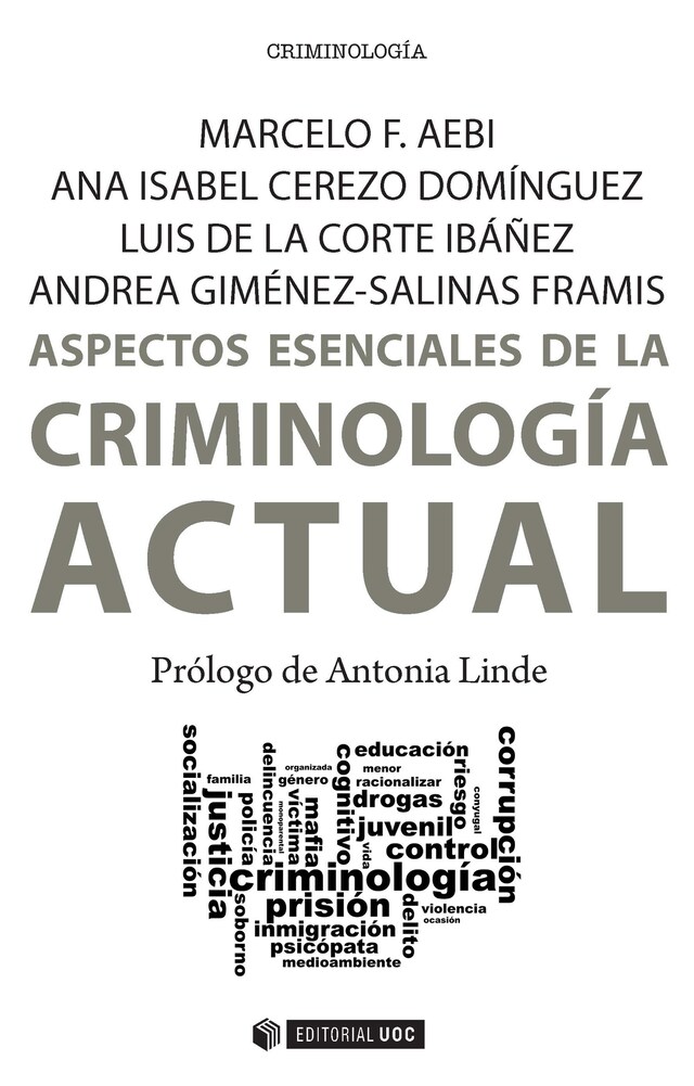 Boekomslag van Aspectos esenciales de la Criminología actual