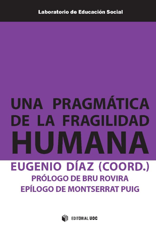 Copertina del libro per Una pragmática de la fragilidad humana