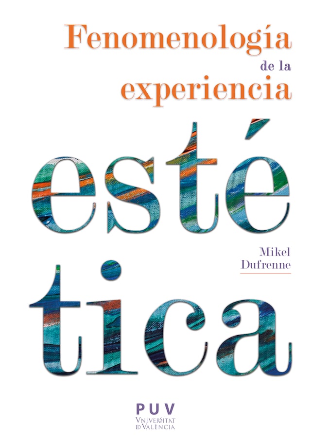 Book cover for Fenomenología de la experiencia estética