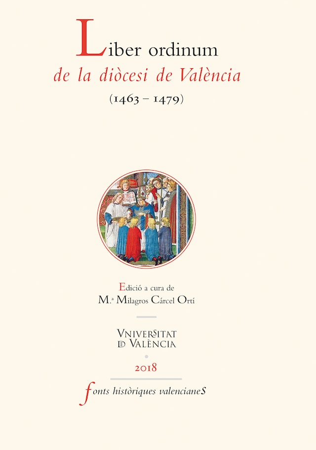 Boekomslag van Liber ordinum de la diòcesi de València (1463-1479)