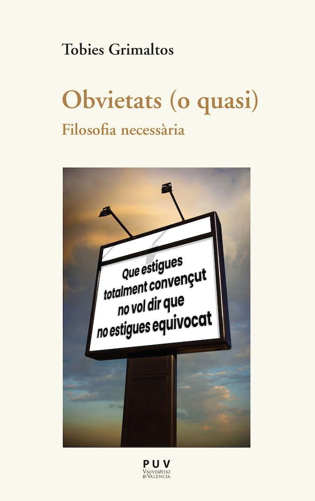 Book cover for Obvietats (o quasi)